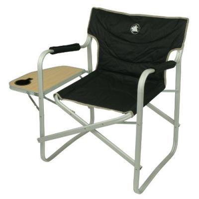 10t Stagedirector Chaise De Camping Avec Support De Pose Pliant Léger Et Stable Noir Beige Bois pour 113