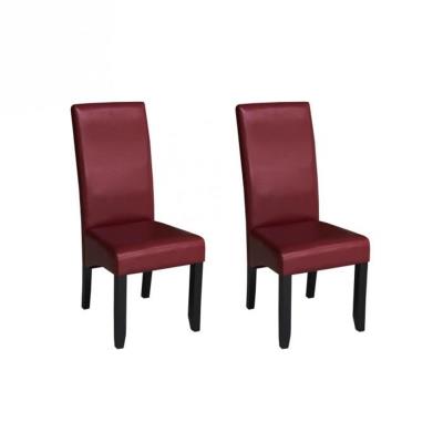 Cuba lot de 2 chaises de salle a manger bordeaux pour 133