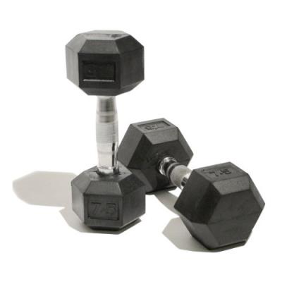 Bodymax Paire Dhaltères Hexagonales Caoutchouc Argent Argent 3 Kg pour 54