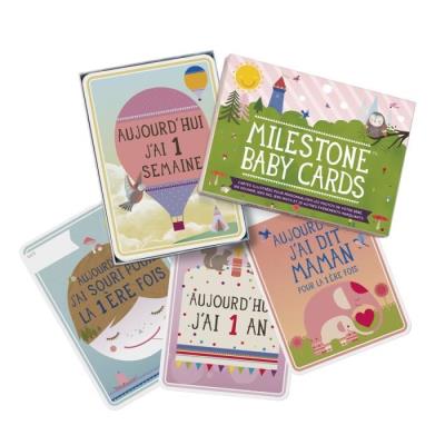 MILESTONE - Baby Cards Cartes Souvenirs pour 18