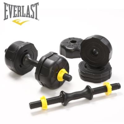 Everlast Fortek Lot Dhaltères En Vinyle Noir 15 Kg pour 65