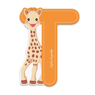 Lettre dcorative sophie la girafe : t (orange) janod pour 2