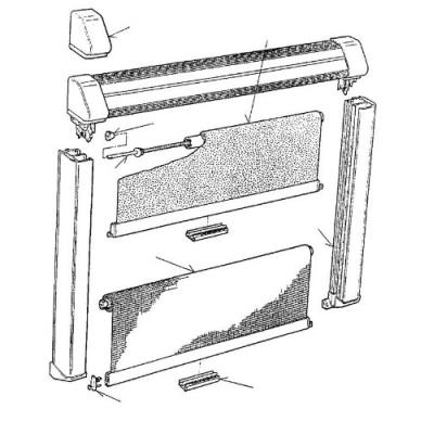 Dometic Campingbedarf Verdunklungs-rollostoff 24757 pour 71