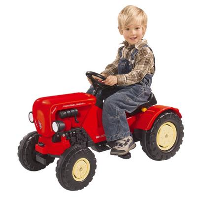 Tracteur  pdales pour enfants, coloris rouge - Dim : H 54 x L 46 x P 88 cm -PEGANE- pour 373