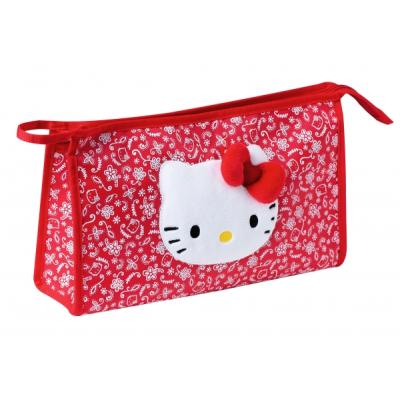 Trousse de toilette Hello Kitty - Modle rouge - Flower Collection pour 10