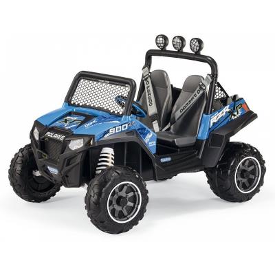 PEG PEREGO Voiture Electrique Buggy Polaris Ranger RZR 900 bleu, 2 places, 12 volts pour 440