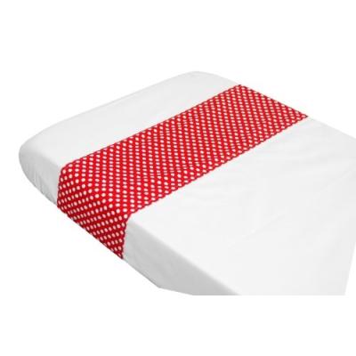taftan - drap de lit  pois rouge (100 x 80 cm) - rouge pour 10