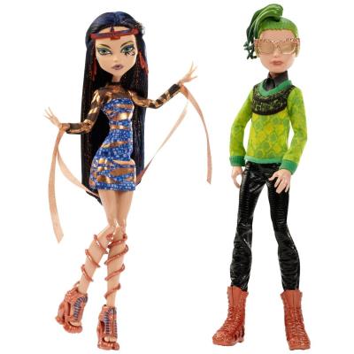 Monster High - Poupe Mannequin - Couple Boo York Cleo De Nile & Deuce Gorgon 10.5 Doll 2-Pack pour 57