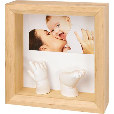 BABY ART - Cadre photo sculpture frame naturel pour 40