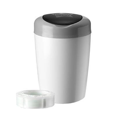 TOMMEE TIPPEE Sangenic Bac A Couches Simplee Gris et Blanc pour 18