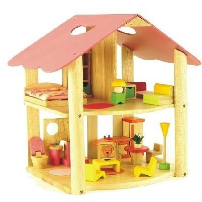 Maison rose en bois massif - Complte pour 121