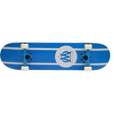 Om Skate Board Street Deck Olympique De Marseille Blanc Bleu pour 54