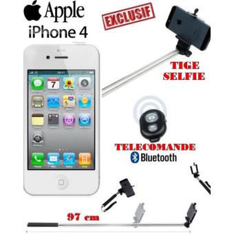 et Accessoire Apple iPhone 4 16 Giga Reconditionné + Tige selfie