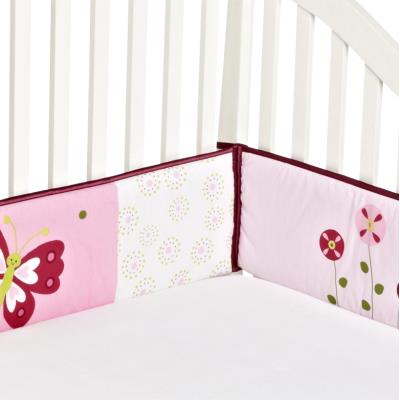 Provence tour de lit rose pour enfants, motif papillon ( 4 pices ), 27.9 x 25.4 x 36.8 cm -PEGANE- pour 126