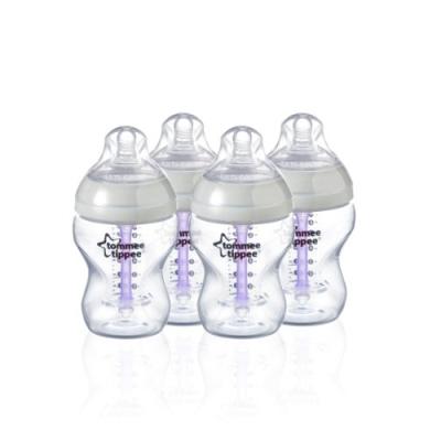 tommee tippee closer to nature advanced comfort 260 ml/ 9fl oz feeding bottles (pack of 4) pour 35