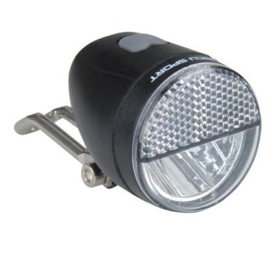 Profex 65018 Projecteur Avant Led Dynamo 25 Lux Éclairage Continu Ou Clignotant Noir pour 43