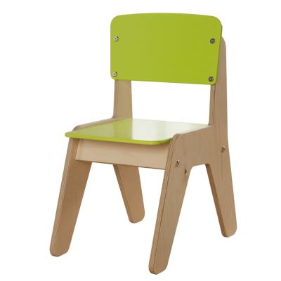 Chaise en bois pour enfants Vert, 63.8 x 44 x 6.2 cm -PEGANE- pour 161