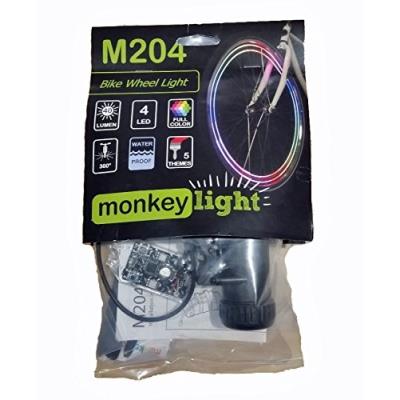 Monkeylectric Monkey Light M204 Éclairage Étanche Pour Vélo 4 Leds 5 Motifs Multicolore pour 43