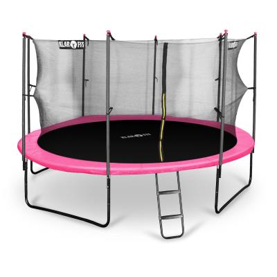 Klarfit Rocketgirl 430 Trampoline 430 Cm Filet De Sécurité, Rose pour 350