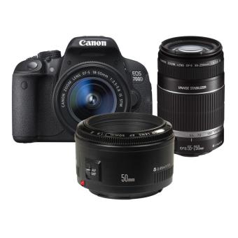votre Canon EOS 700D appareil photo avec objectif 18 55mm, 55 250mm et