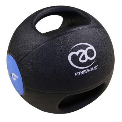 6kg Double Grip Medicine Ball - Blue pour 76