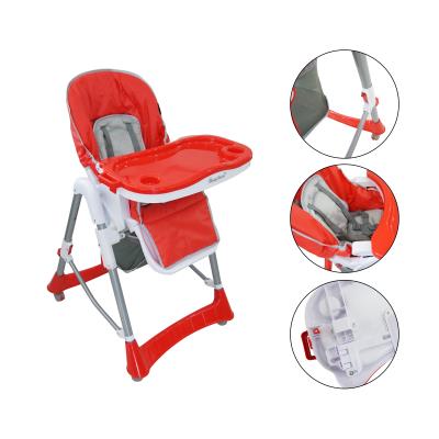 Chaise haute pour enfant - Chaise bleue pliable et rglable avec tablette pour 53