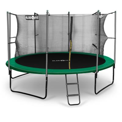 Klarfit Rocketstart 366 Trampoline 366cm Filet De Sécurité Échelle Large Vert pour 305