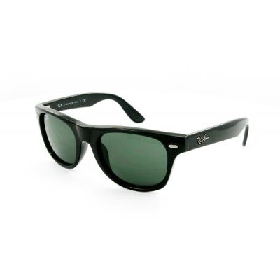 Ray-ban Junior Wayfarer Noir Brillant Gris Vert - 44 Mm pour 49