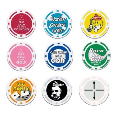 Longridge Coffret 80 Marqueurs De Balle De Golf Jeton De Poker Multicolore pour 127