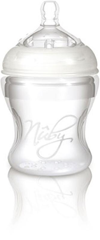Nuby natural touch - Biberon souple silicone 150 ml sans bisphenol a pour 8