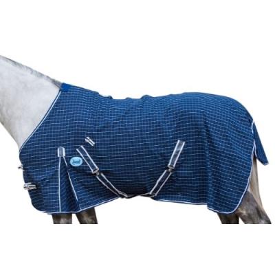 Funnell Chemise Dété À Carreaux Pour Cheval Bleu Navy With White Check Cheese 2,1 M pour 53