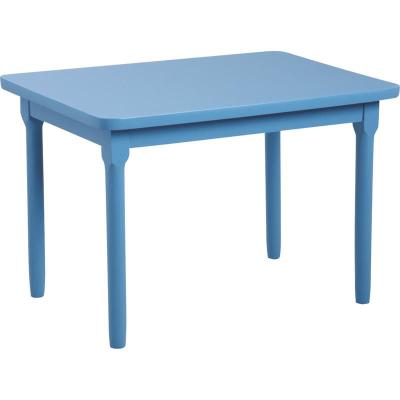 Table pour enfant en htre laqu bleu ciel 60x40x40cm pour 82