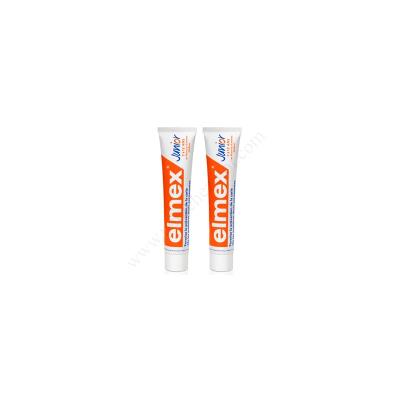 ELMEX Dentifrice Junior 7-12 Ans Pack Double (2 x 75 ml) pour 14