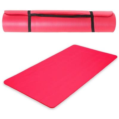 Tapis De Yoga Fitness Gymnastique Épais Rouge 180x60x1,5cm 0708003 pour 38