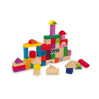 Cube de construction en bois color Marcel pour 37