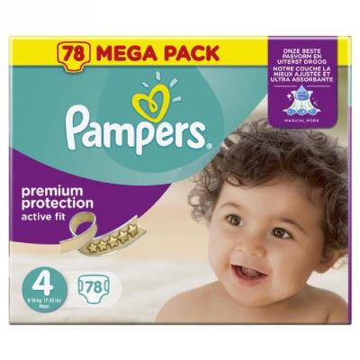 PAMPERS Active Fit Taille 4 (Maxi) 7 a 18 kg couch pour 32