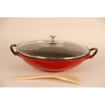 casserolerie par type wok wok en fonte staub rouge casserolerie wok