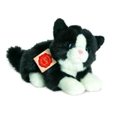 Peluche chat noir et blanc - 20 cm pour 27