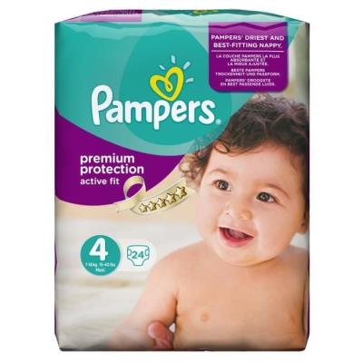 PAMPERS Active Fit Taille 4 (Maxi) 7 a 18 kg couch pour 21