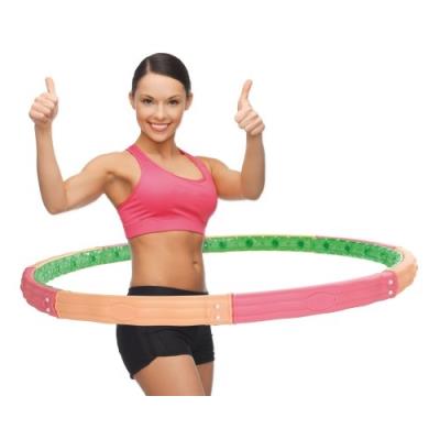 Hoopomania Hm-131 Titan Hula Hoop 3,1 Kg Avec 32 Aimants (beige Rose Vert) pour 82