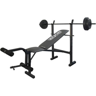 Banc Ixosport Ixo-2000 Noir Avec Starter Kit De 14kg pour 200