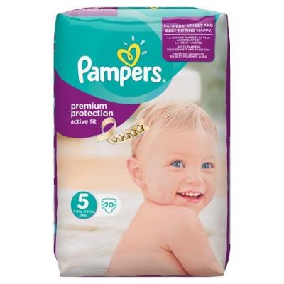 PAMPERS Active Fit Taille 5 (Junior) 11 a 25 kg co pour 20