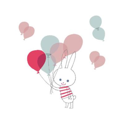 Stickers Balloon Rabbit pour 40