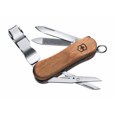 Victorinox Nail Clip Evowood 580 - Couteau Suisse De Poche - 65 Mm - 6 Fonctions pour 38