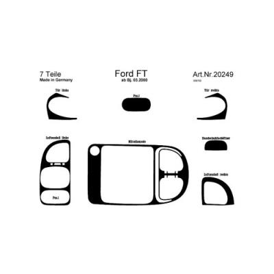 Prewoodec 86 626 Article De Camping Décoration En Aluminium Pour Tableau De Bord De Ford Transit Modèles 03 2000 - 04 2006 pour 139