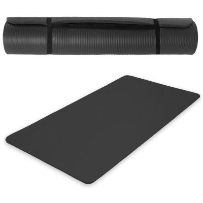 Tapis De Yoga Fitness Gymnastique Épais Noir 180x60x1,5cm 0708002 pour 38