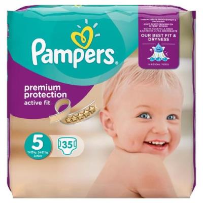 PAMPERS Active Fit Taille 5 (Junior) 11 a 25 kg co pour 25