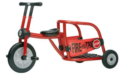 Tricycle 4/8ans Pompier Rouge pour 440