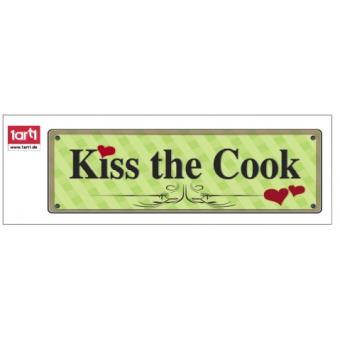 Cuisine Sticker Adhésif Mural Autocollant Kiss The Cook (15x60 cm)