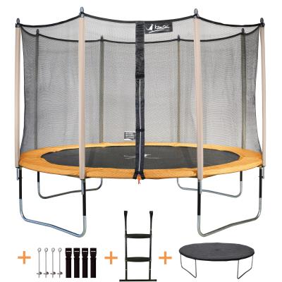 Kangui - Trampoline De Jardin 365 Cm + Filet De Sécurité + Échelle + Bâche De Protection + Kit D´ancrage Jumpi Pop 360 pour 310